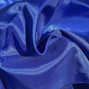 62" Ocean Blue Glossy & Shiny 100% Polyester Woven Fabric By the Yard