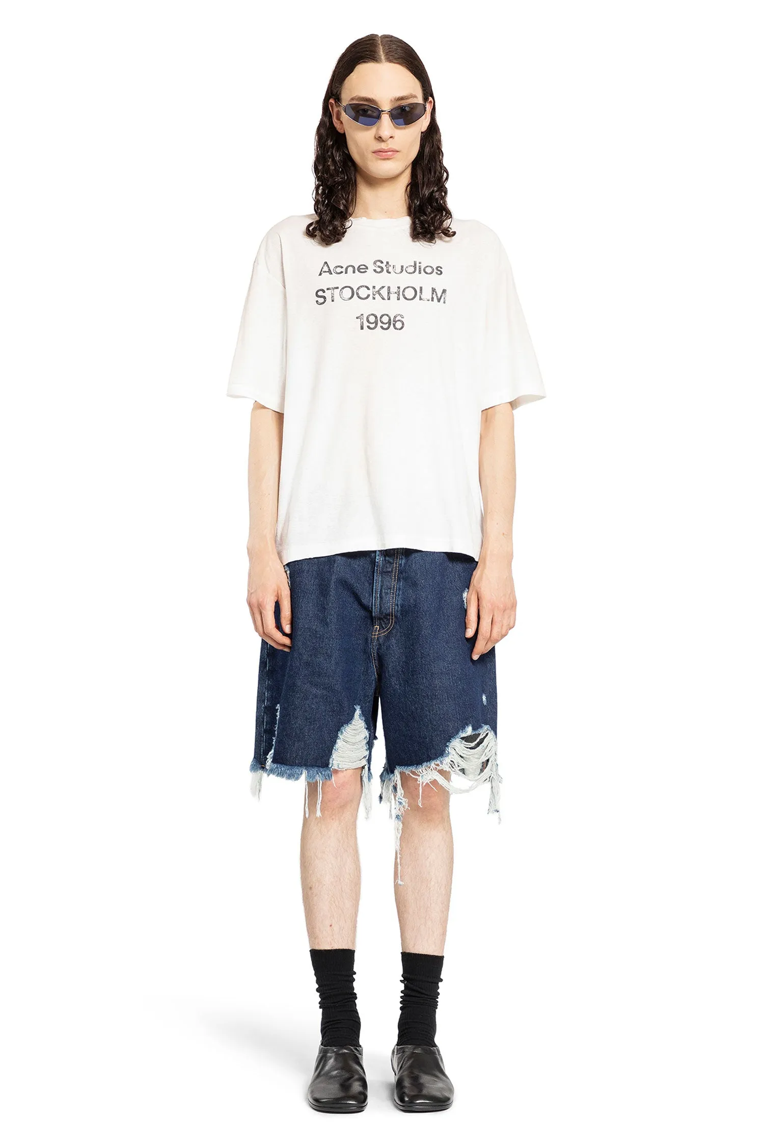 ACNE STUDIOS MAN WHITE T-SHIRTS & TANK TOPS