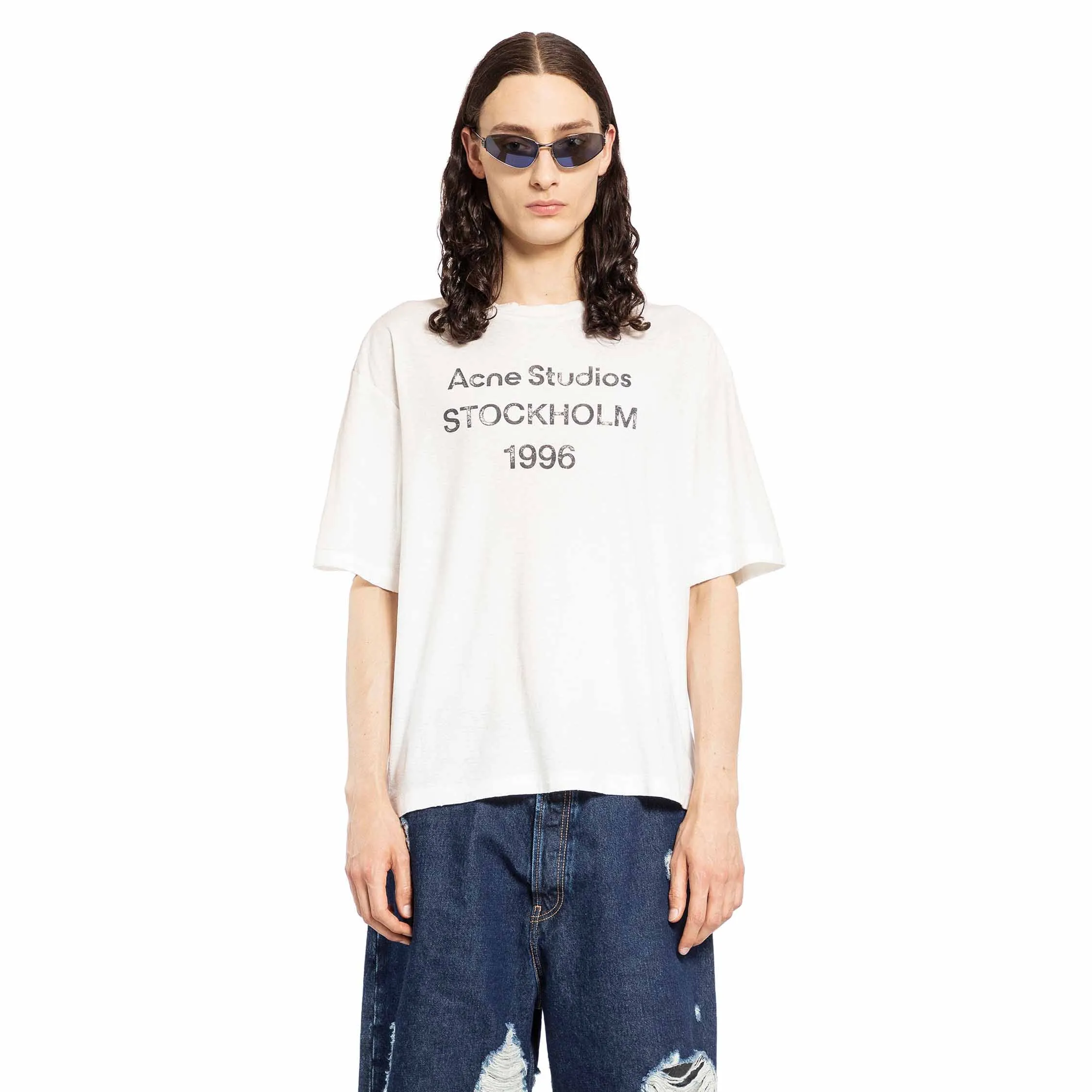 ACNE STUDIOS MAN WHITE T-SHIRTS & TANK TOPS