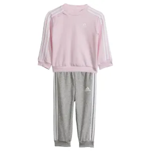 Adidas Essentials Tracksuit, Grey/Pink