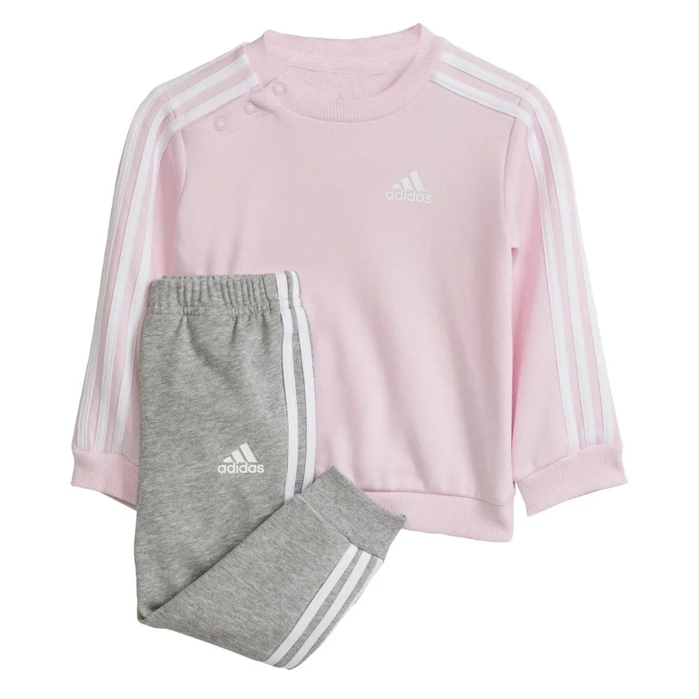 Adidas Essentials Tracksuit, Grey/Pink