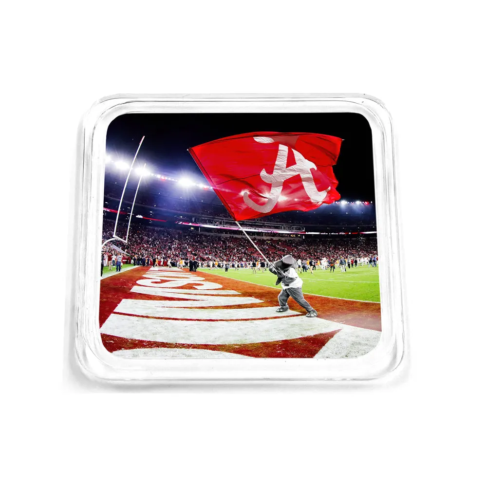 Alabama Crimson Tide - Big Al Crimson Tide Win Drink Coaster