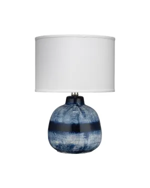 Batik Table Lamp Blue and White - Small