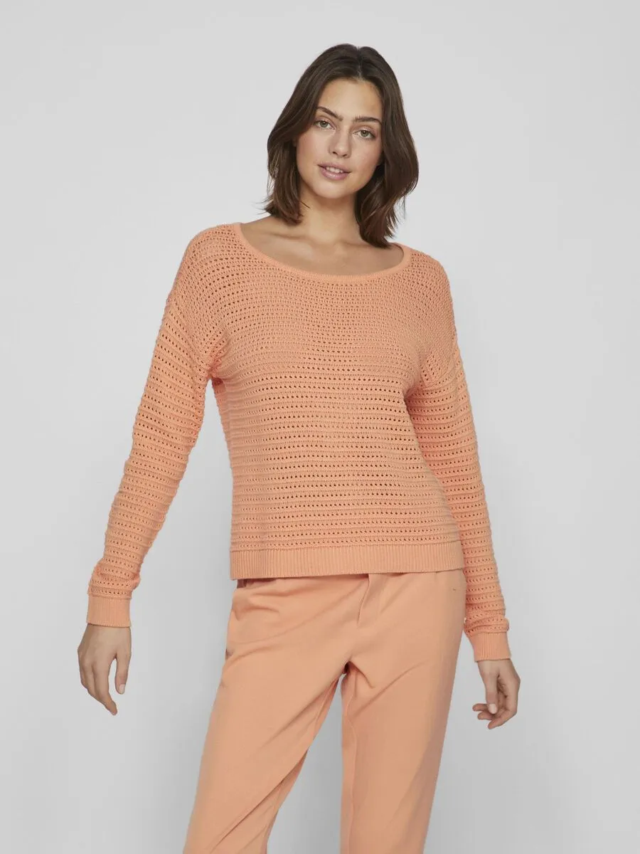 Bella Boatneck Jumper (Shell Coral)