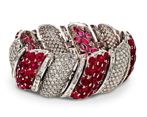 Burma Ruby and Diamond Bracelet