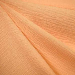 Cotton Double Gauze Solid Peach