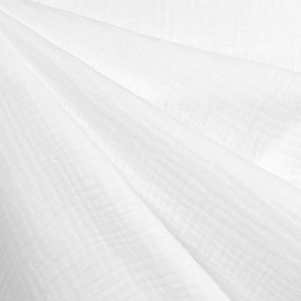 Cotton Double Gauze Solid White