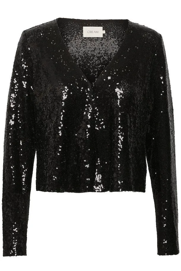 Cream Caska Sequin Blazer