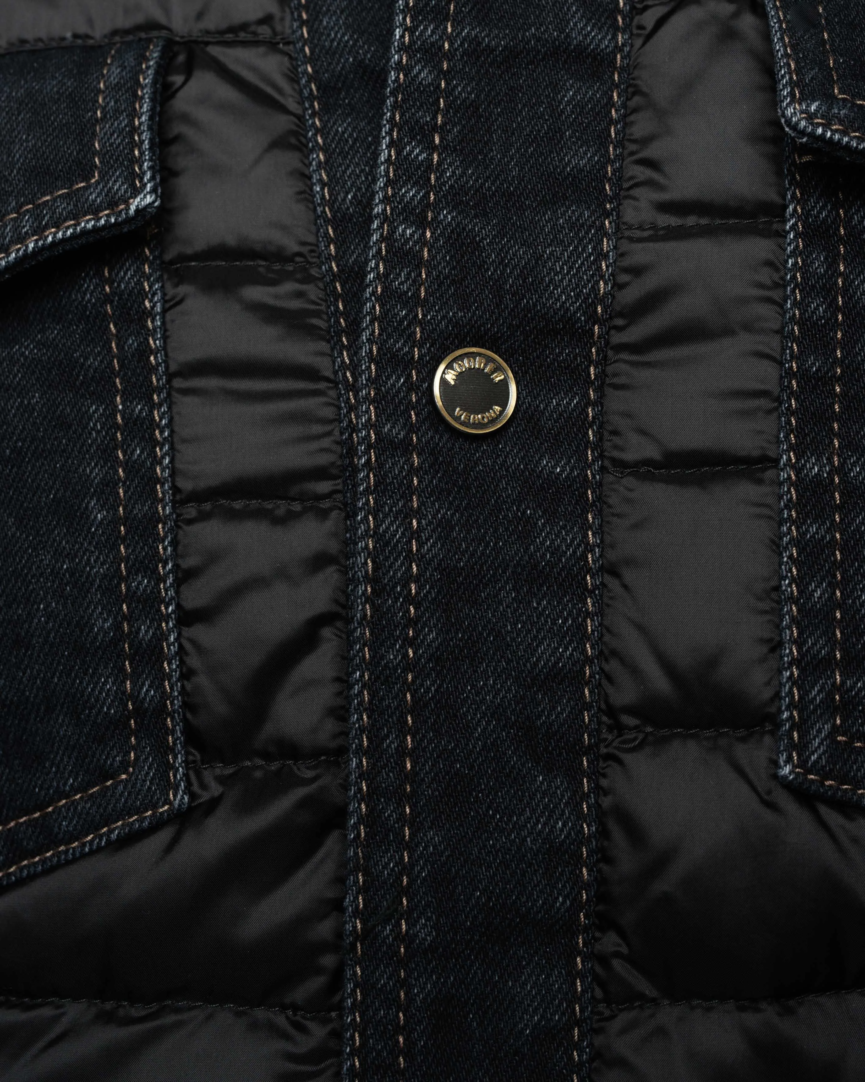 Crespi Quilted Denim Shirt Jacket