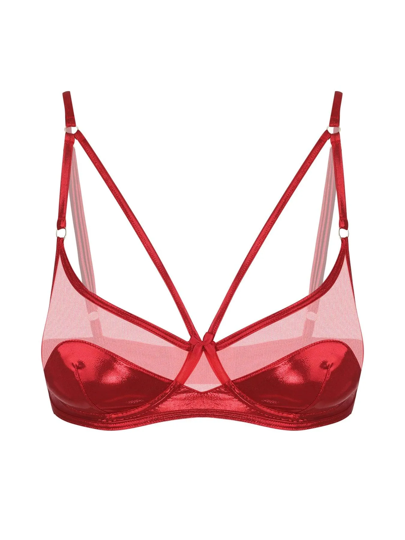 Crimson Charm Bra