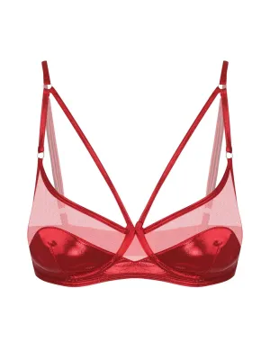 Crimson Charm Bra