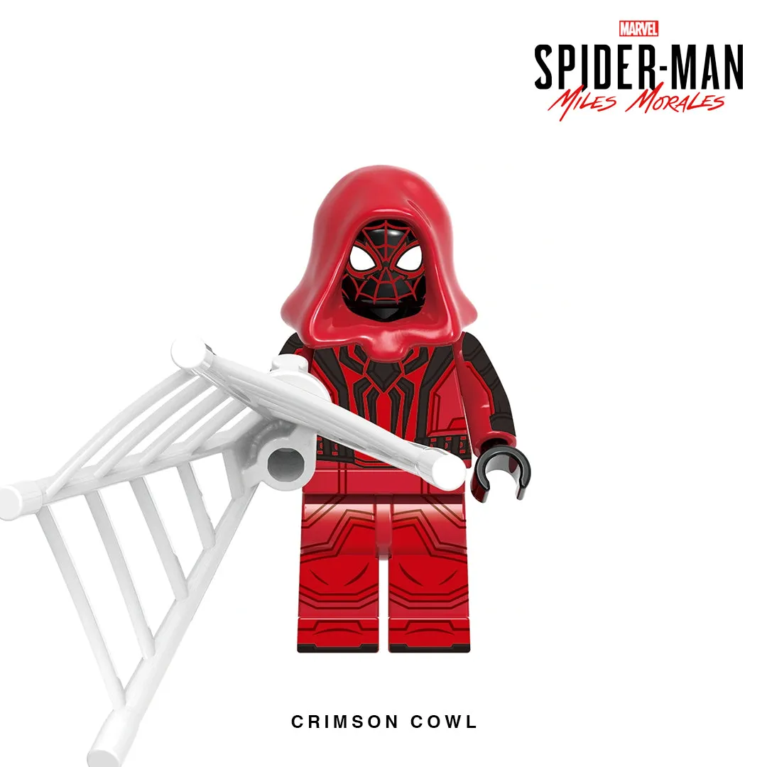 Crimson Cowl Suit (Miles Morales) Custom Minifigure