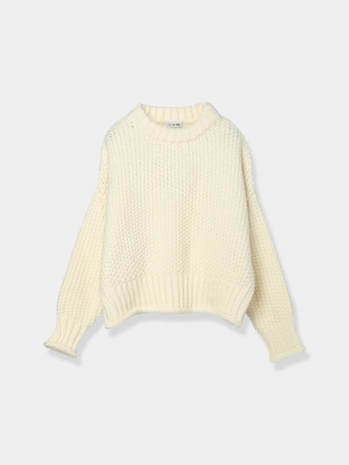 Cropped knit tops