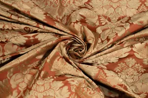 Damask Brocade - Rust / Gold