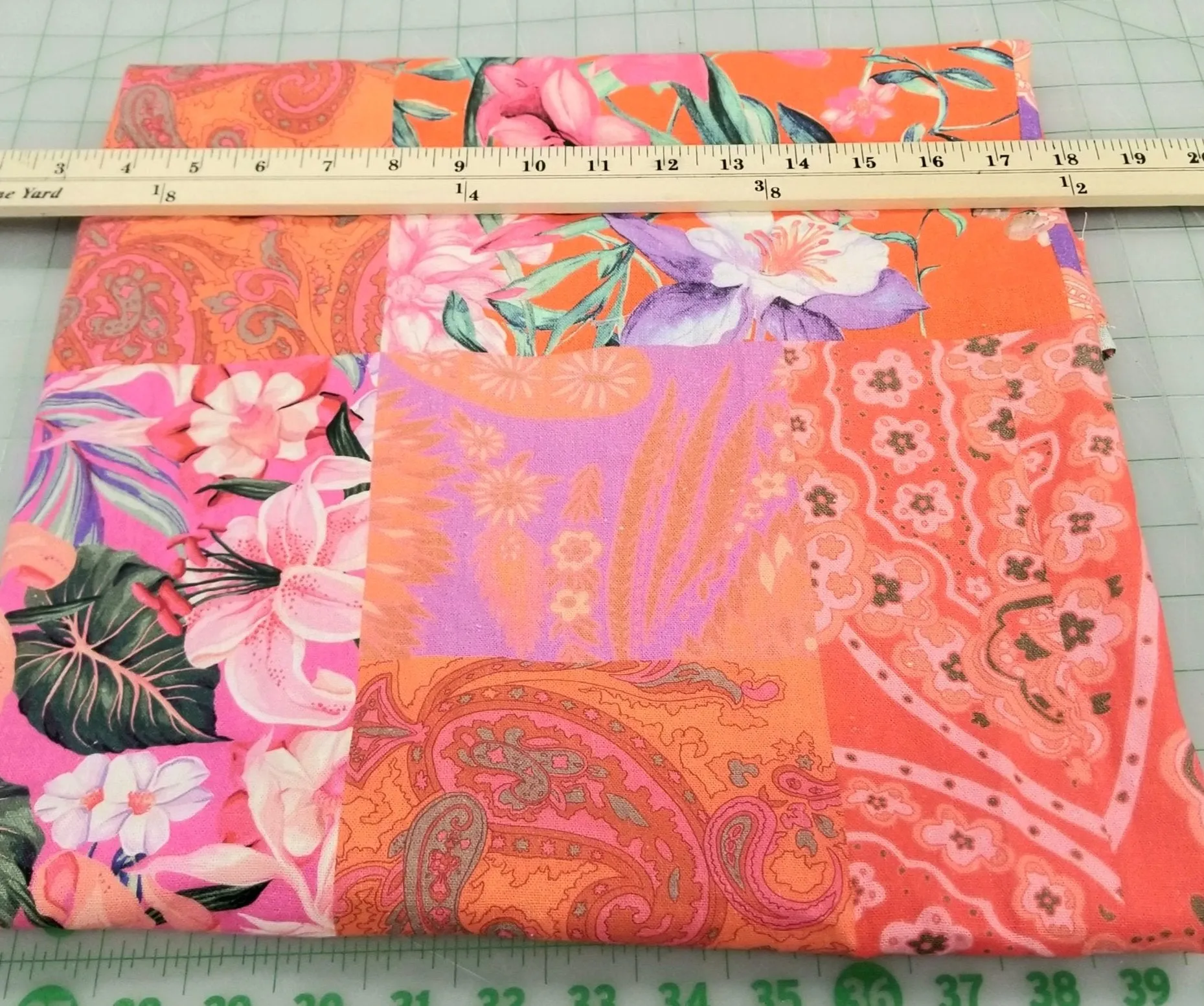 Designer Deadstock European Soft Viscose Cotton Linen Floral Botanica Bandana Woven- by the yard