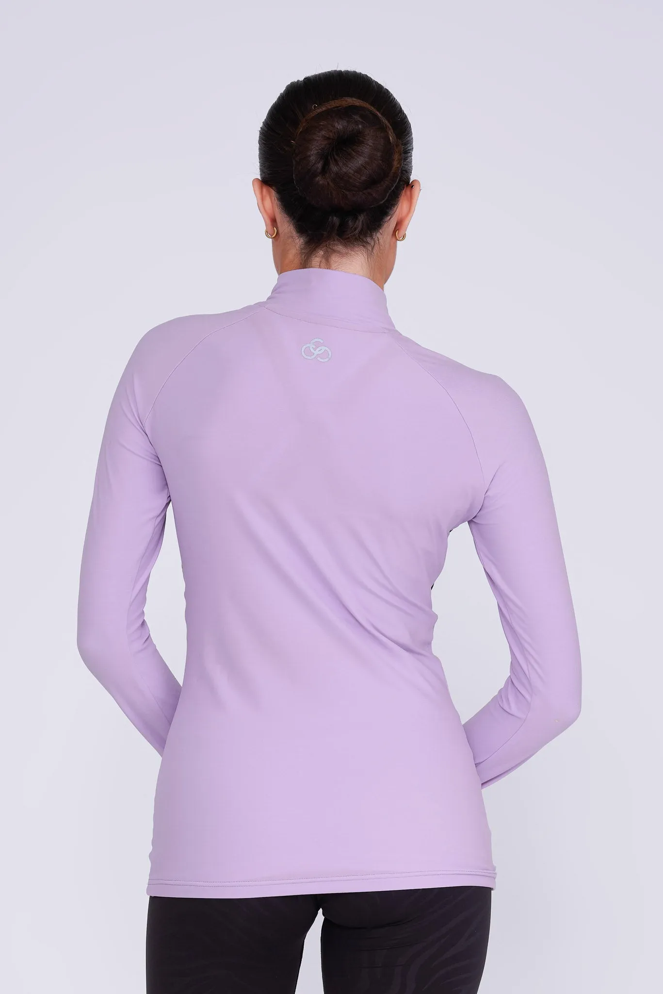 Empower Padded Half-Zip Top in Amethyst