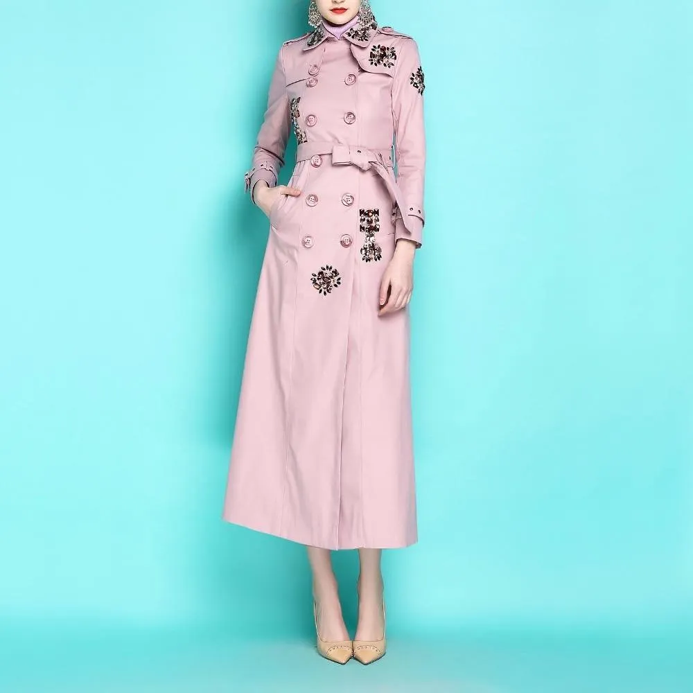 England Style Autumn Spring Trench Coat