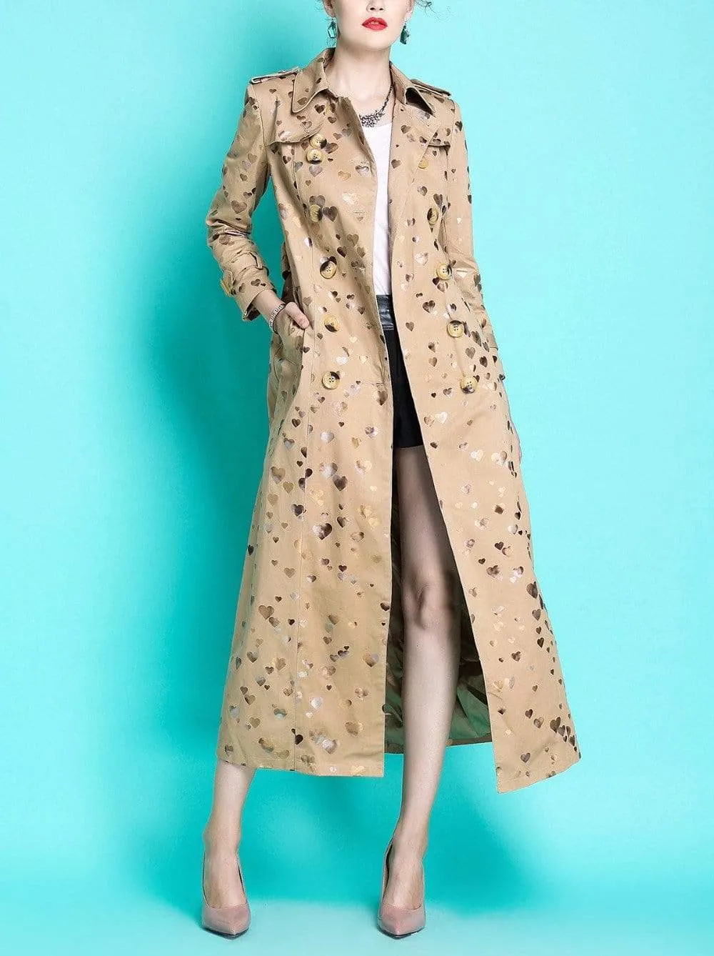 England Style Autumn Spring Trench Coat