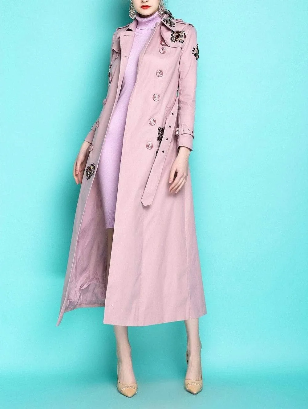 England Style Autumn Spring Trench Coat