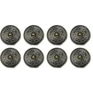 Floral Flair Metal Buttons