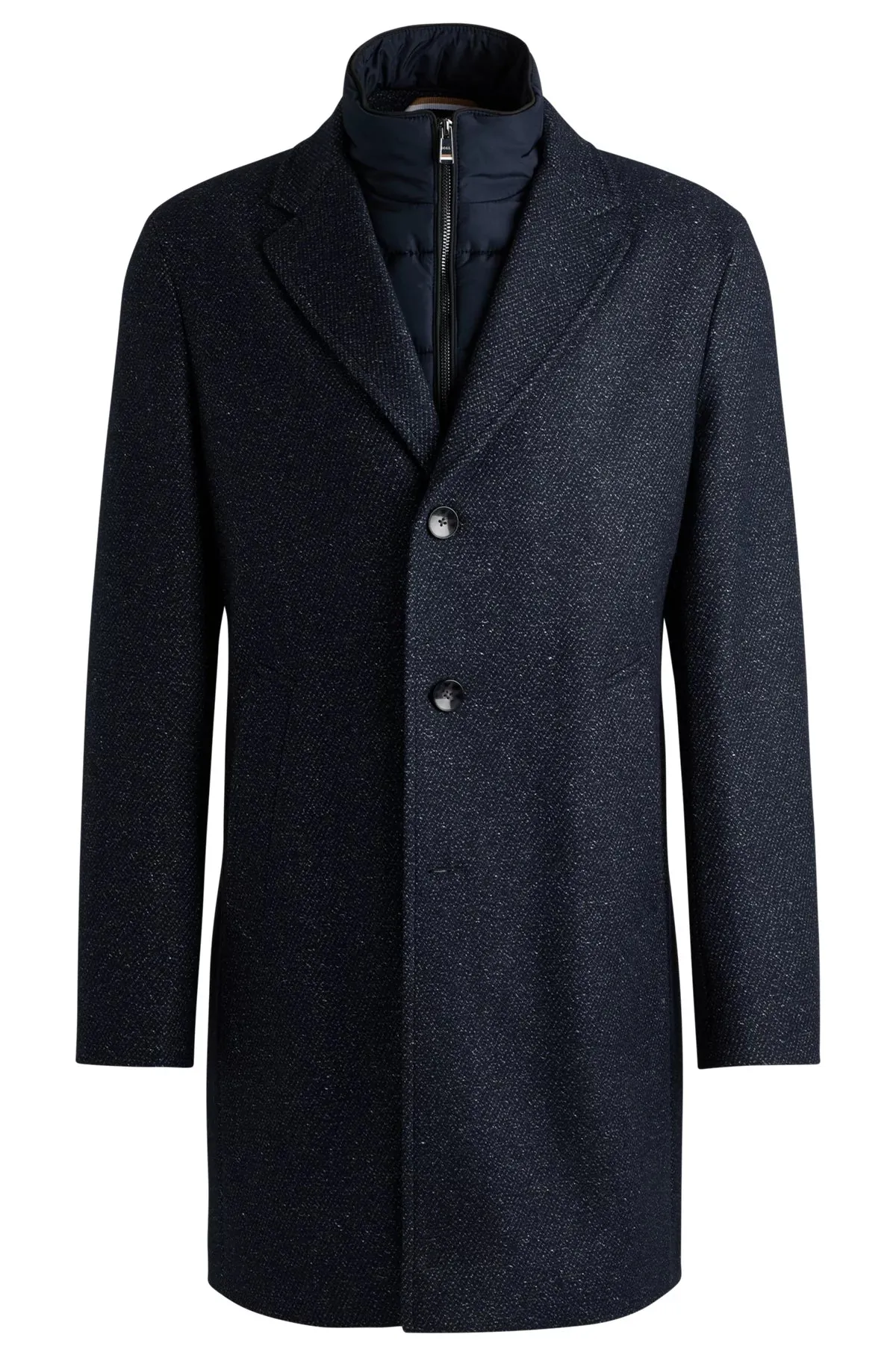 H-Hyde Slim-Fit Coat with Detachable Zip-Up Inner 50528177