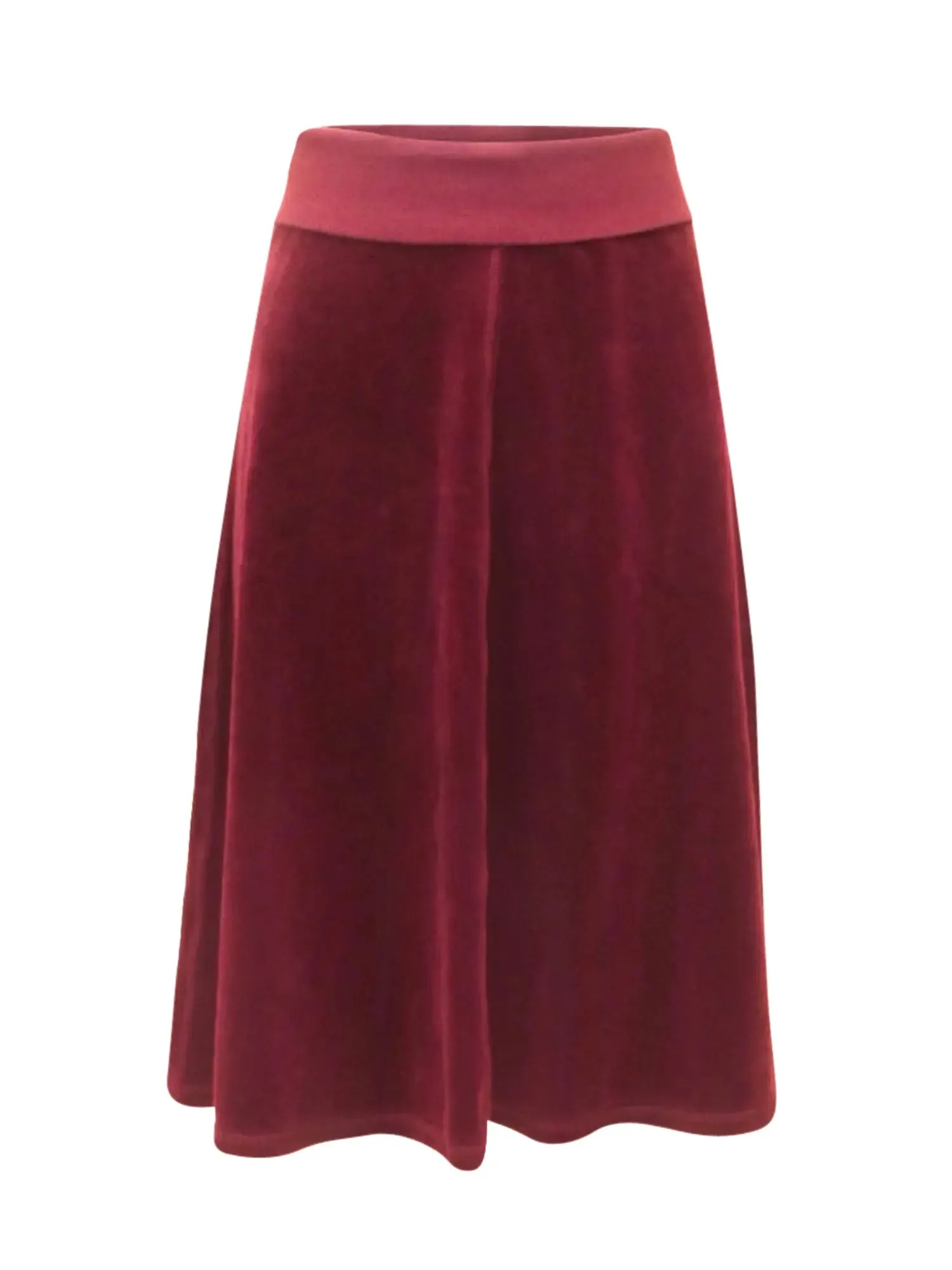 Hard Tail Velour Flair Skirt V-127