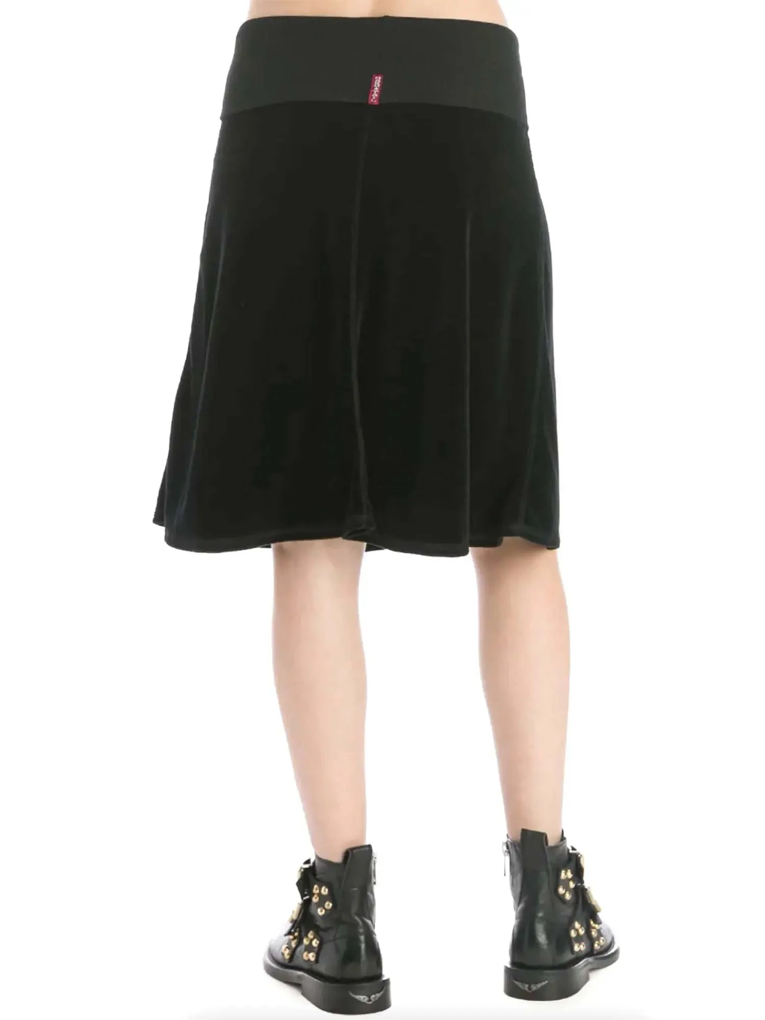 Hard Tail Velour Flair Skirt V-127