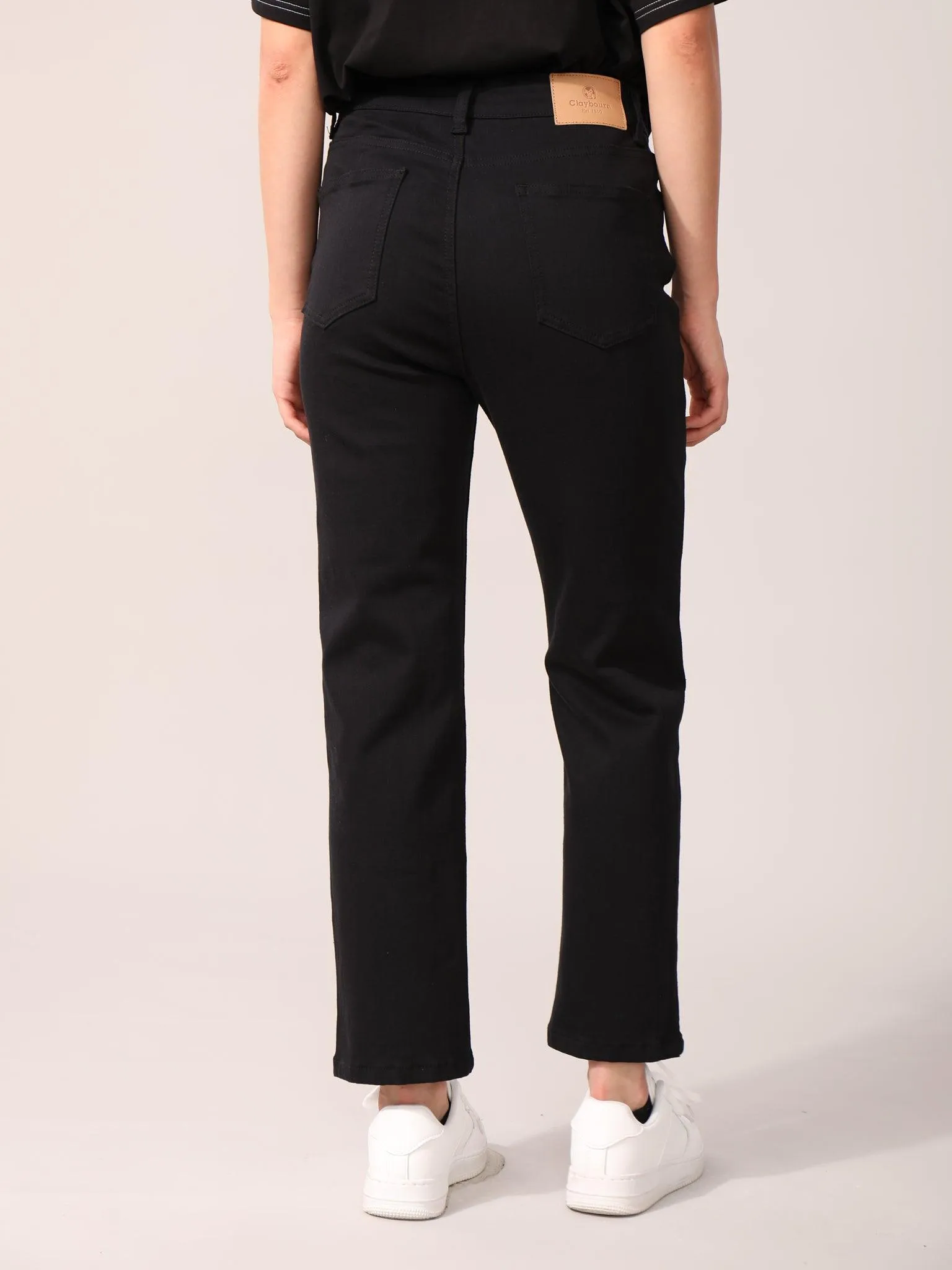 High-Waisted Slim Fit Pants