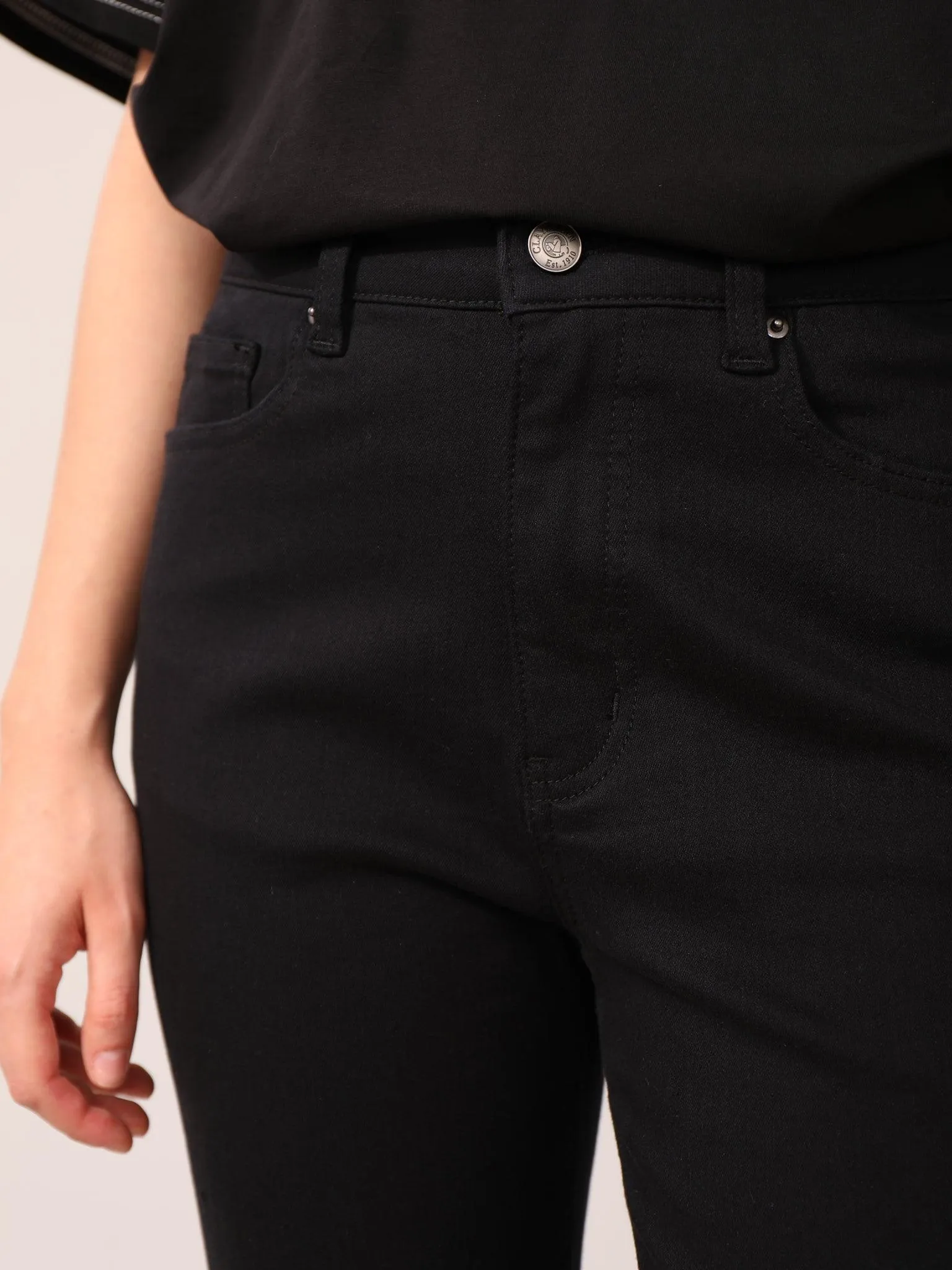 High-Waisted Slim Fit Pants