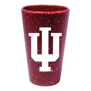 Indiana Hoosiers 16 oz Silicone Crimson Pint Glass