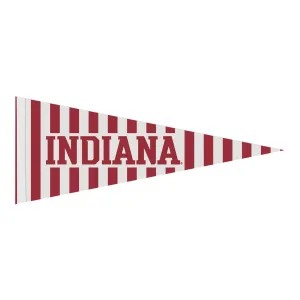 Indiana Hoosiers Candy Stripe 12 x 30 Pennant