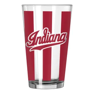 Indiana Hoosiers Candy Stripe 16oz Pint Glass