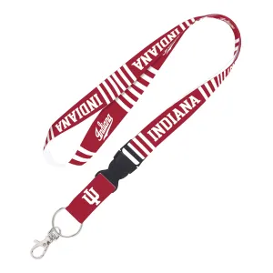 Indiana Hoosiers Candy Stripe Lanyard