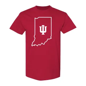 Indiana Hoosiers State Trident Crimson T-Shirt