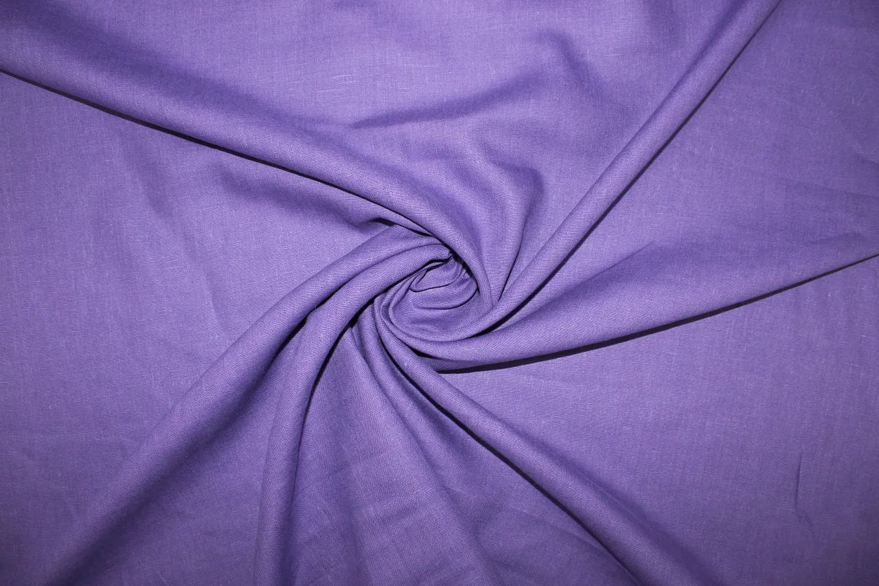 Italian Mid-weight Linen - Brilliant Purple