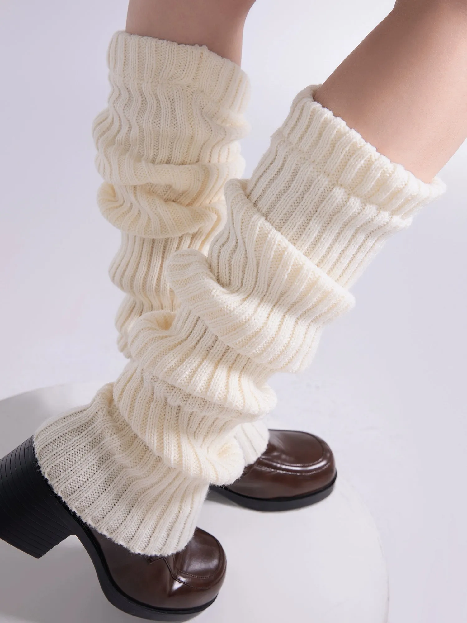 Knee Kissed Japanese Cute Girl JK Uniform Leg Warmers