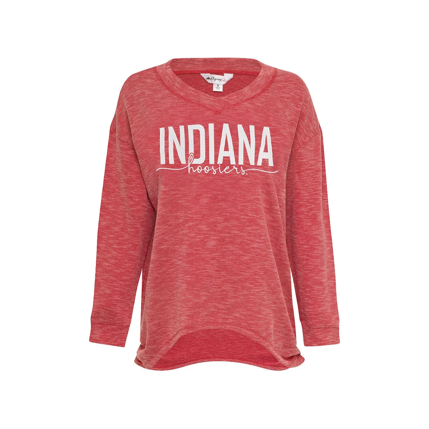 Ladies Indiana Hoosiers Bailey Rib Long Sleeve