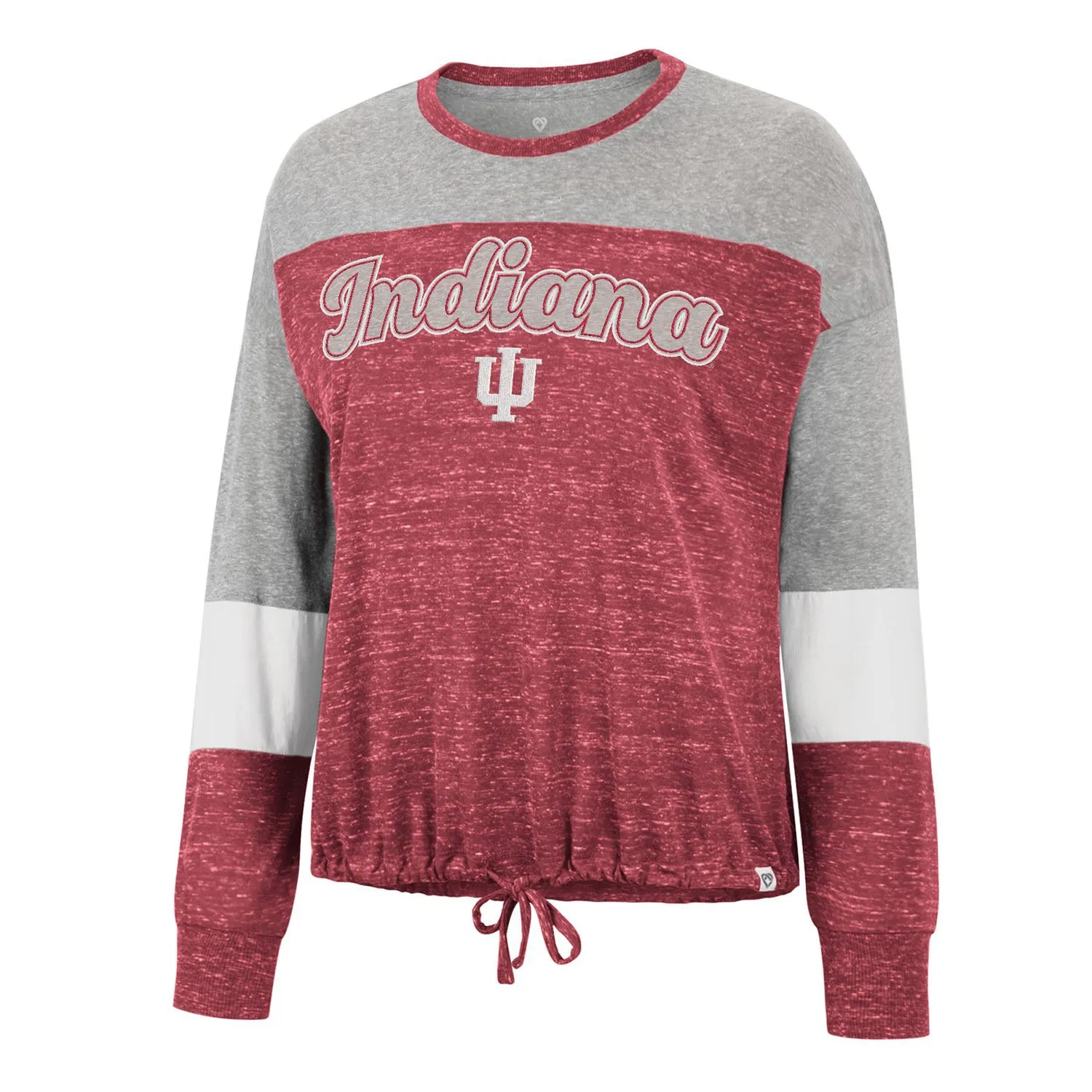 Ladies Indiana Hoosiers Joanna Tie Front Long Sleeve