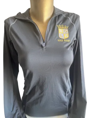 Ladies Ogio 1/4 Zip Grey