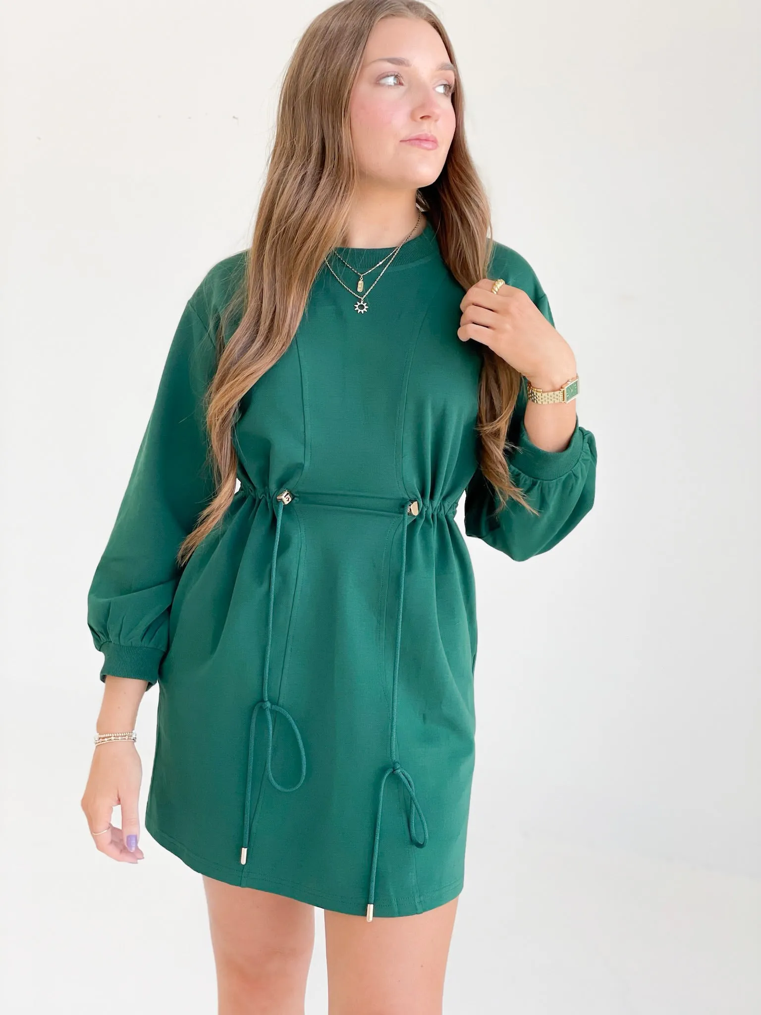 Mangold Mini Dress - H Green