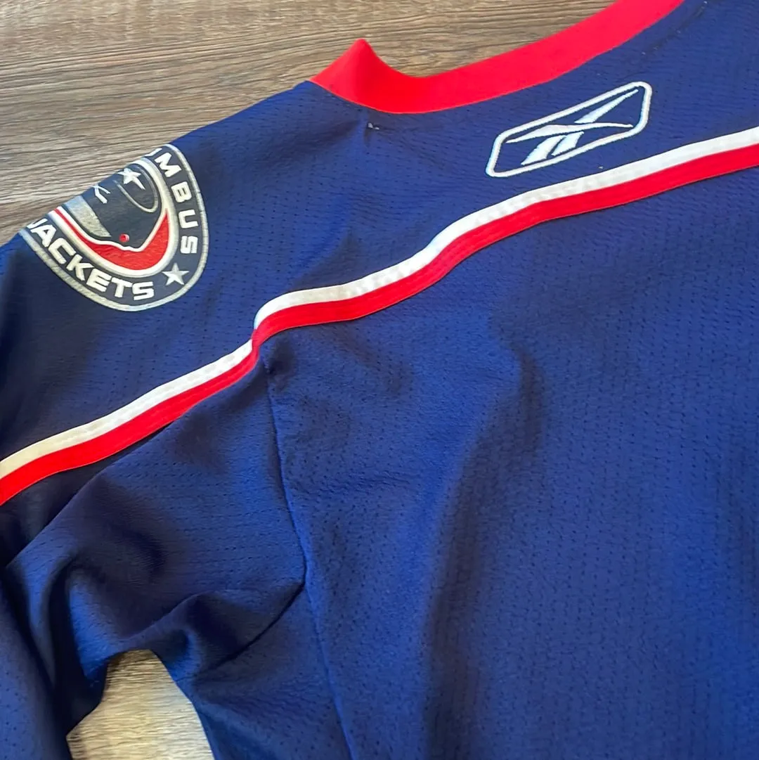 NHL Reebok Columbus Blue Jackets Like New Kids Jersey size Youth Large/ XLarge