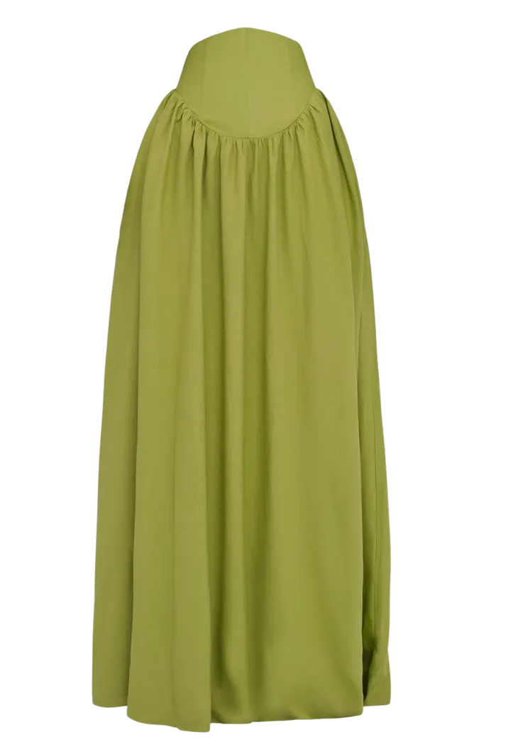 Pado Corset Lime Maxi Skirt