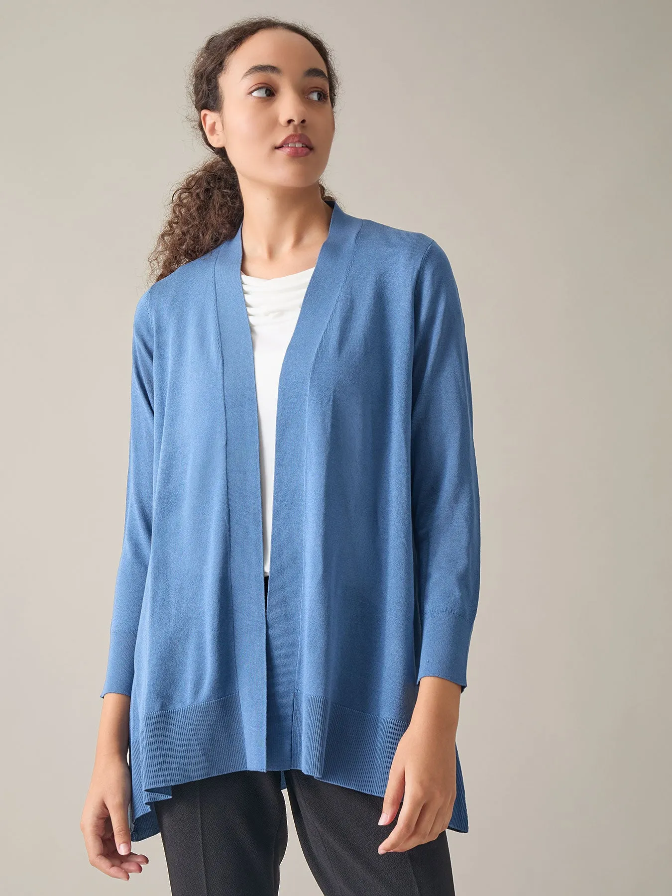 Petite Easton Cardigan, Cotton Blend