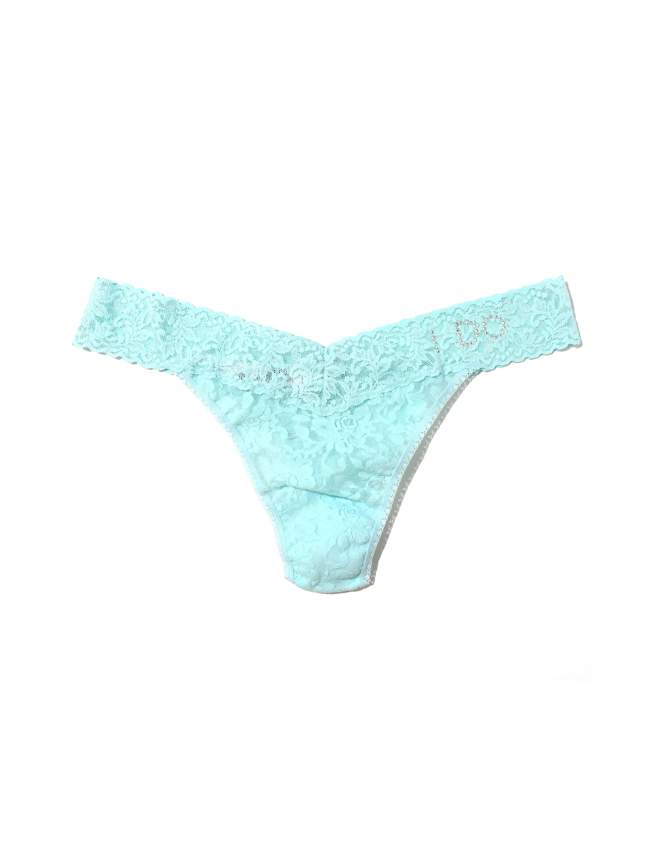 Plus I Do Crystal Signature Lace Original Rise Thong