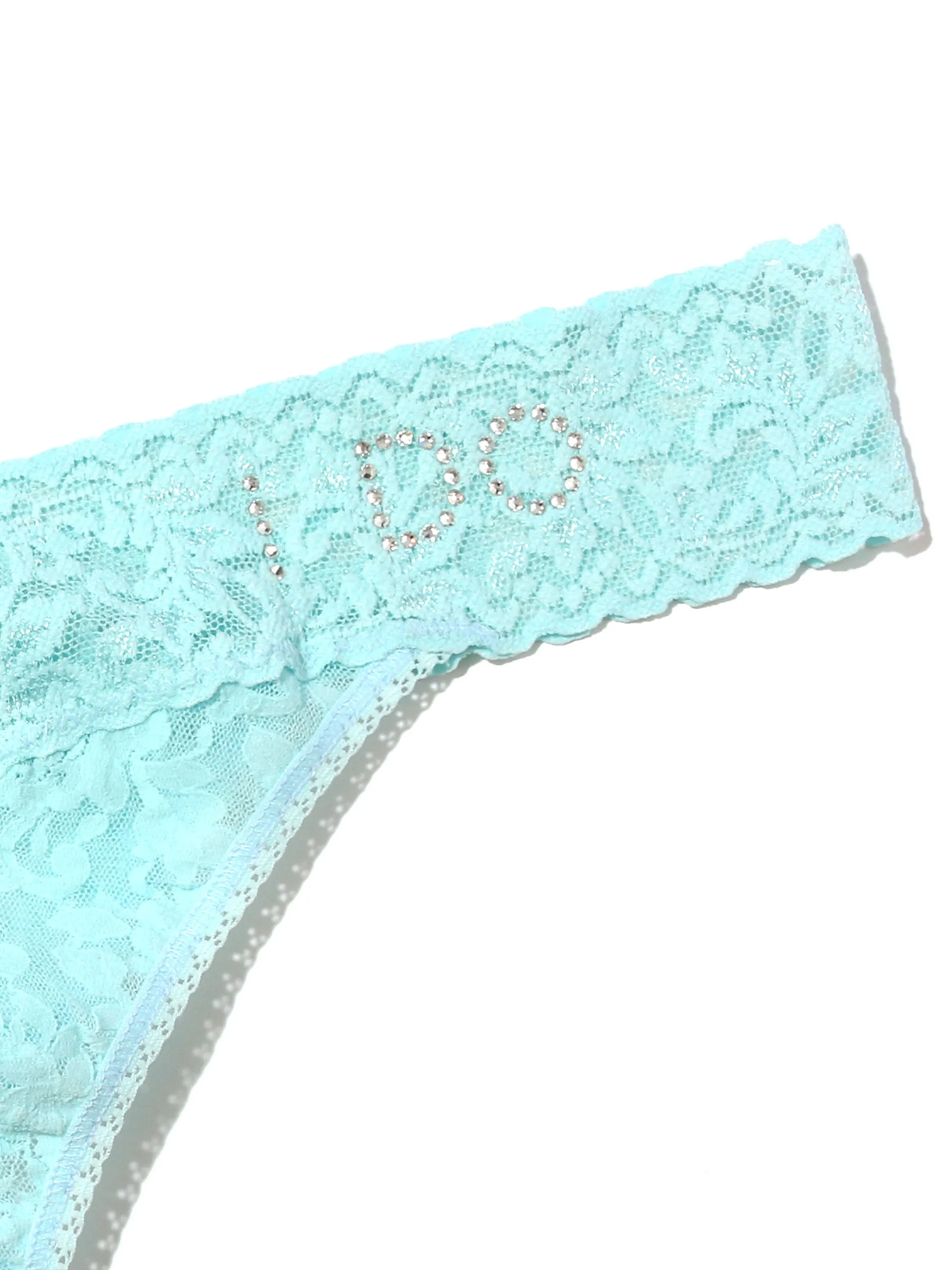 Plus I Do Crystal Signature Lace Original Rise Thong