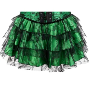 'Serenade' Multi Color Grunge Lace Skirt