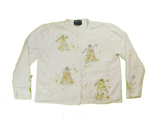 Silver And Gold-Medium Christmas Sweater