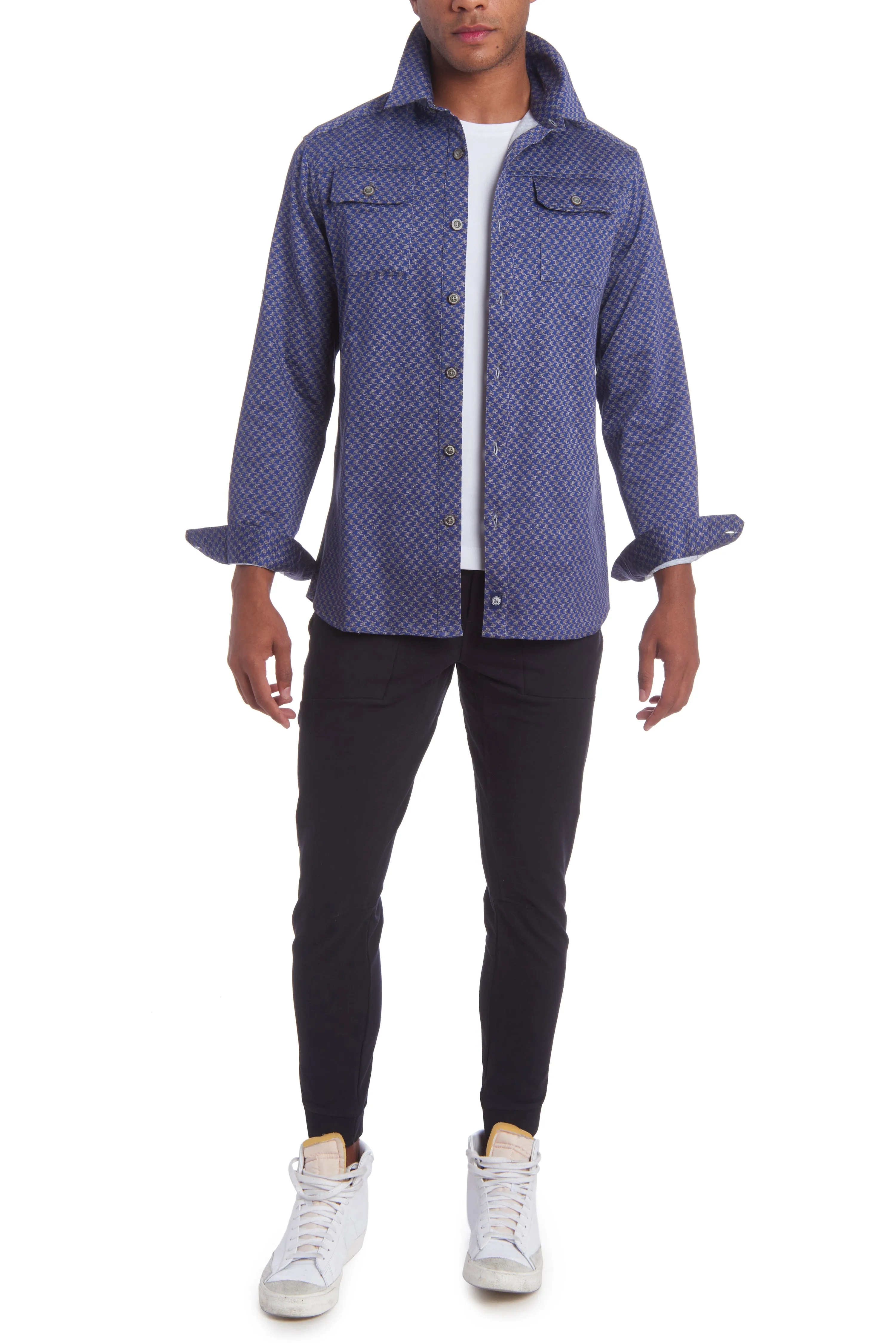 STOOTH Long Sleeve Button-Up Shirt