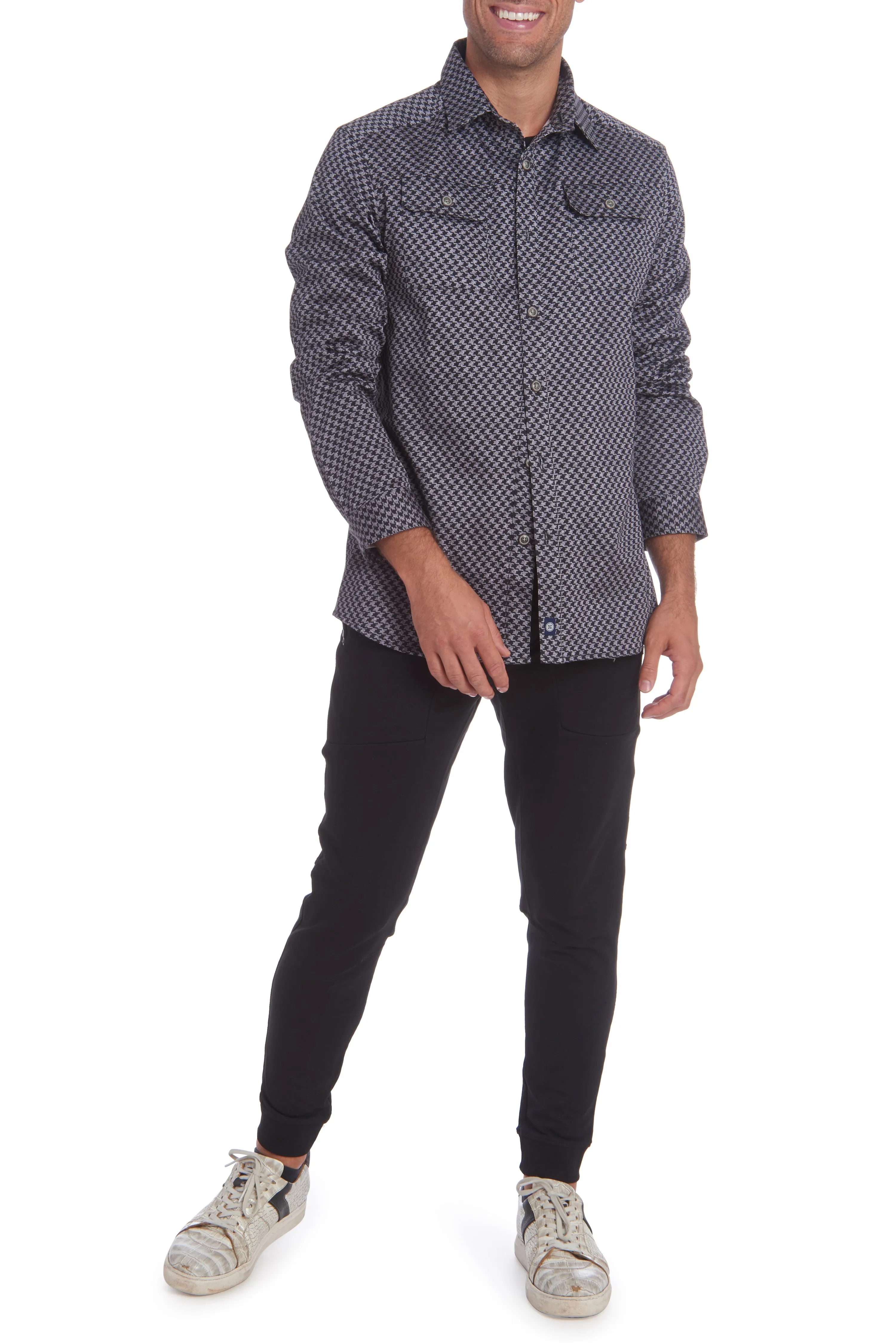 STOOTH Long Sleeve Button-Up Shirt