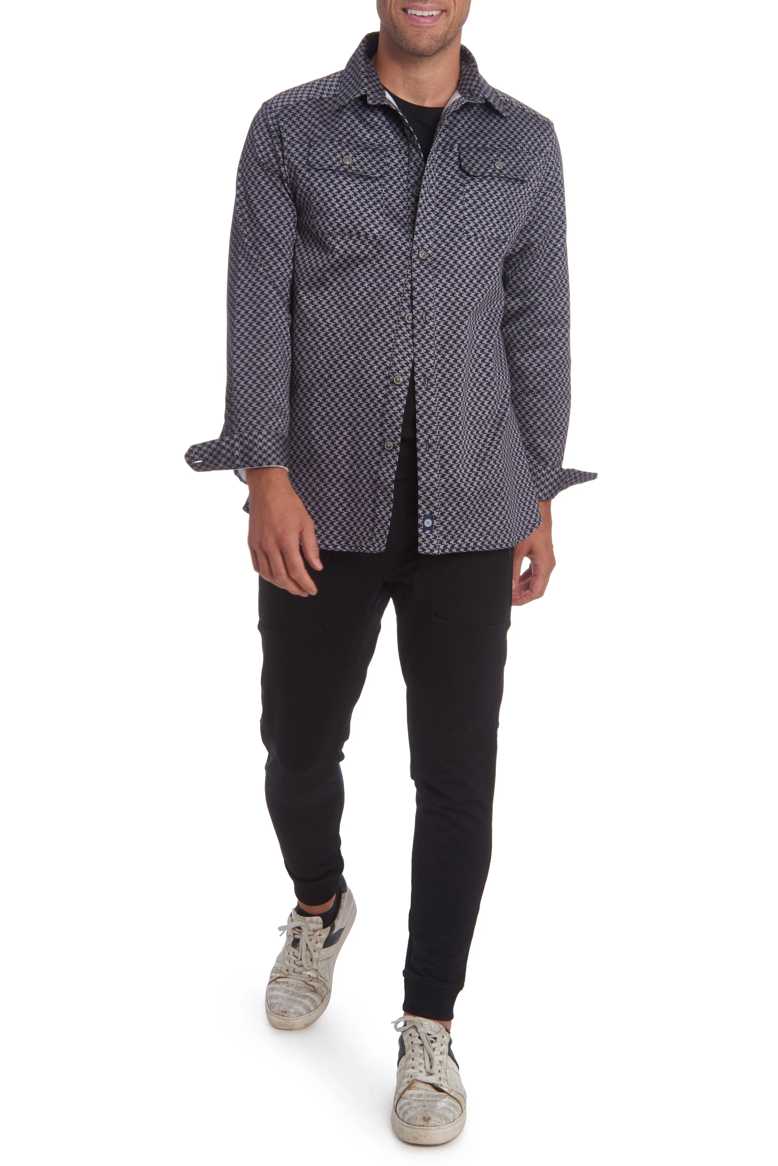 STOOTH Long Sleeve Button-Up Shirt